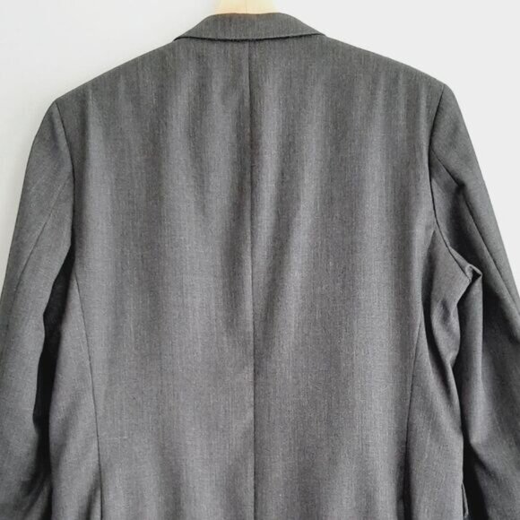 BANANA REPUBLIC 100% Wool Tailored Fit Blazer Jacket Gray Men's Sz 42 R - Picture 7 of 15